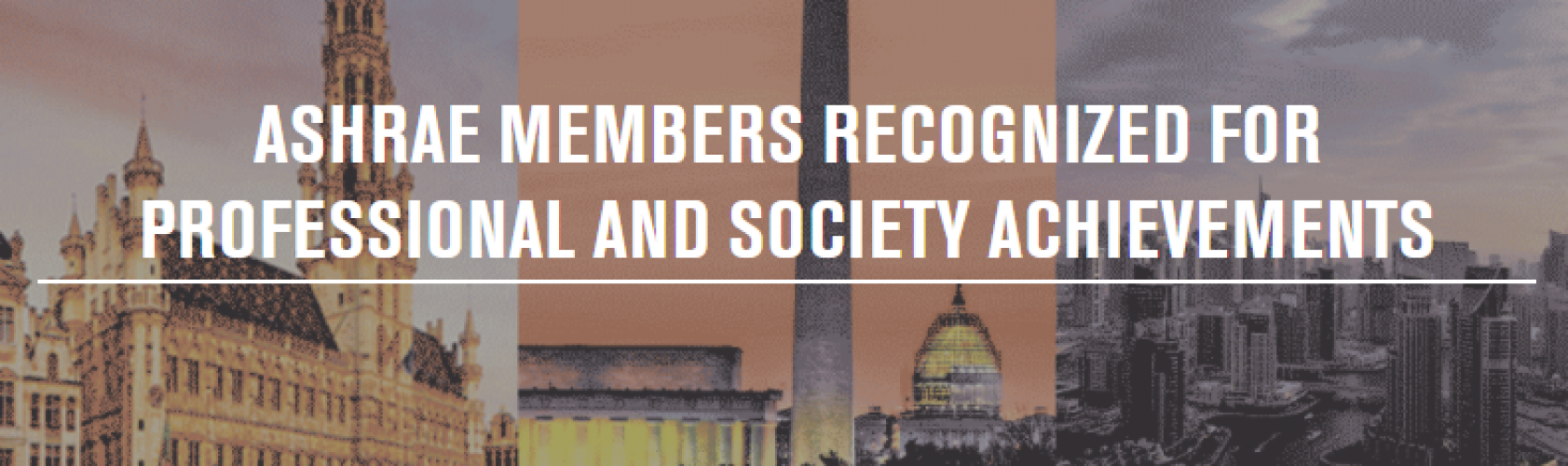ASHRAE Members Recognized for Professional and Society Achievements