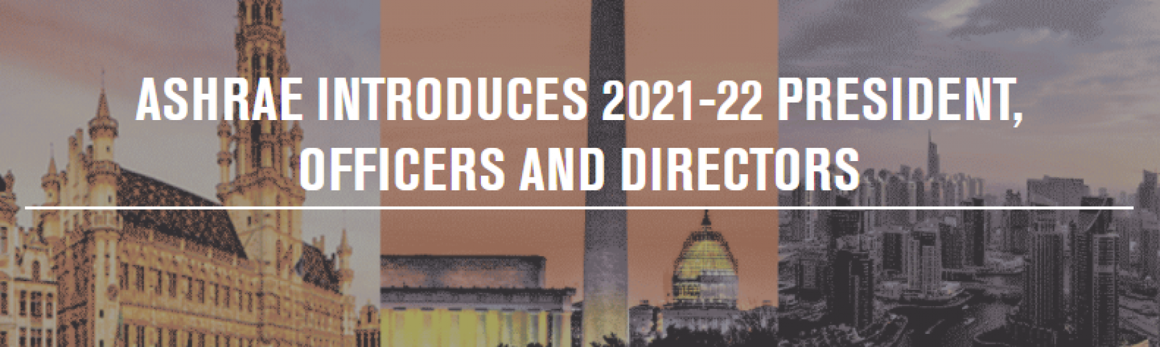 ASHRAE presenta al presidente, funcionarios y directores de 2021-22