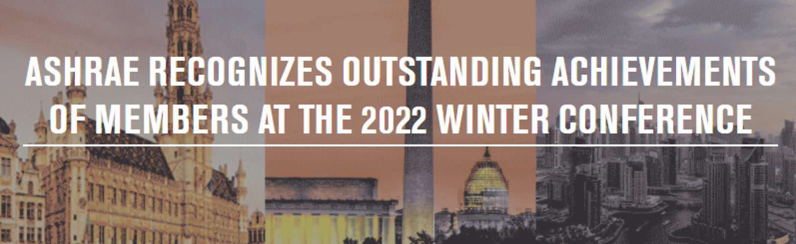 ASHRAE Recognizes Outstanding Achievements of Members at the 2022 Winter Conference